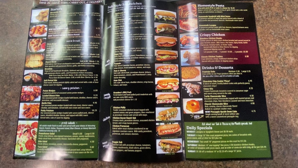Menu Powerhouse Pizza & Subs-4
