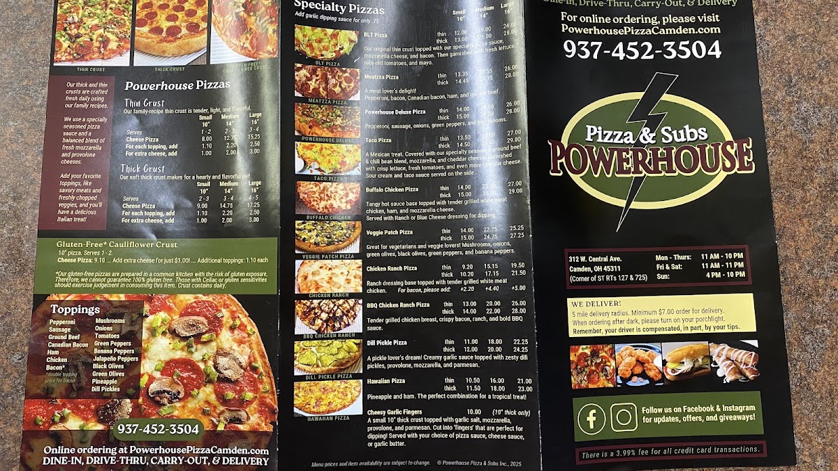 Menu Powerhouse Pizza & Subs-6